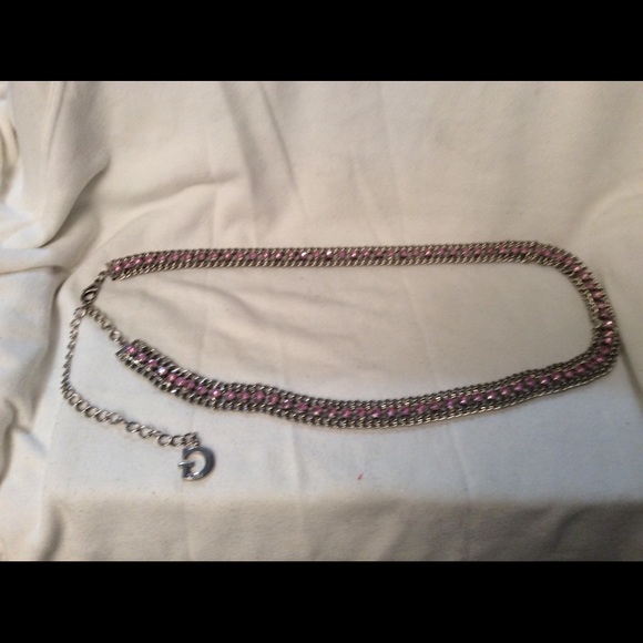 Guess Accessories - Guess Pink Chain Belt or Necklace Guess Accessories - Guess Pink Chain Belt or Necklace
